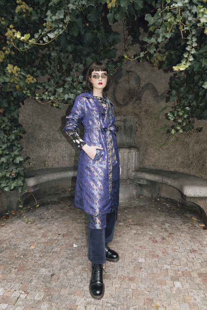 Brocade Silk Trenchcoat – SOLD