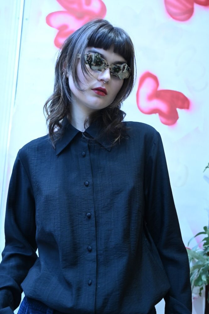 The boyfriend silk shirt