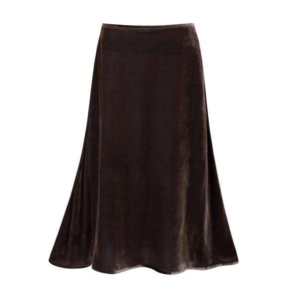 Velvet silk skirt