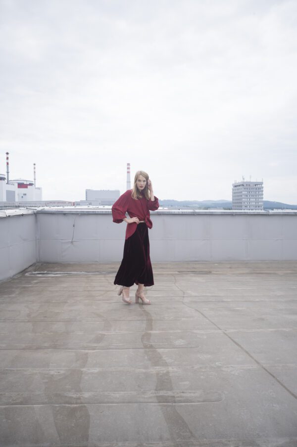Red Velvet Skirt - Image 6
