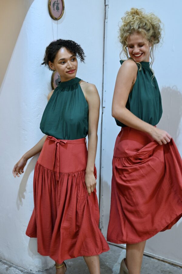 Peach skirt