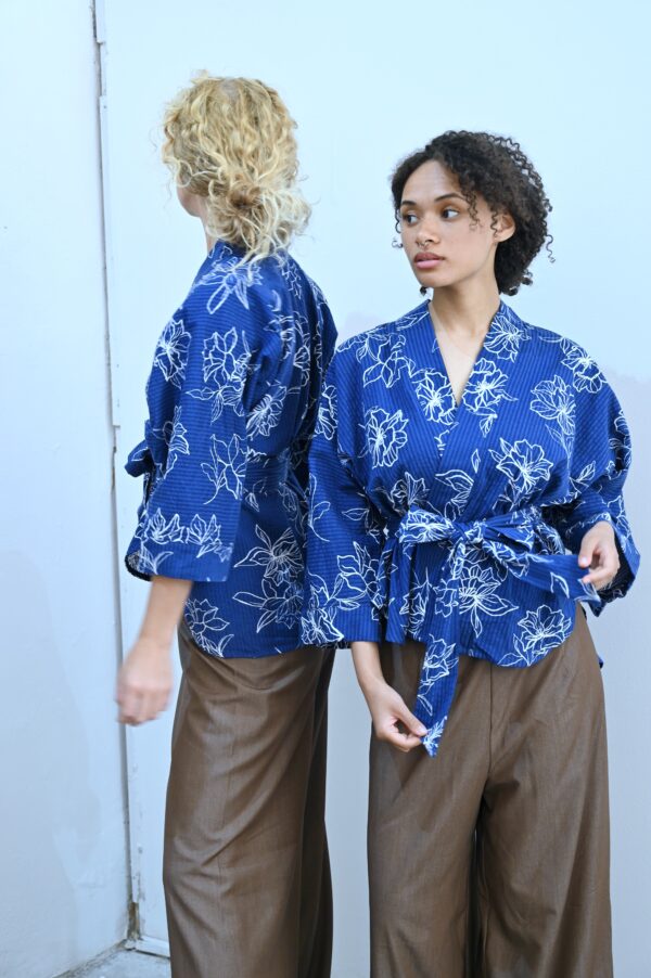 Kimono Halenka - ModroBílé - Image 5