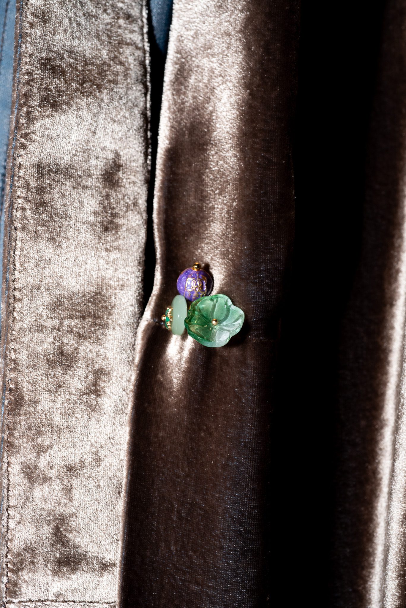 Signature Sametové Hedvábné Kimono - Obrázek 4